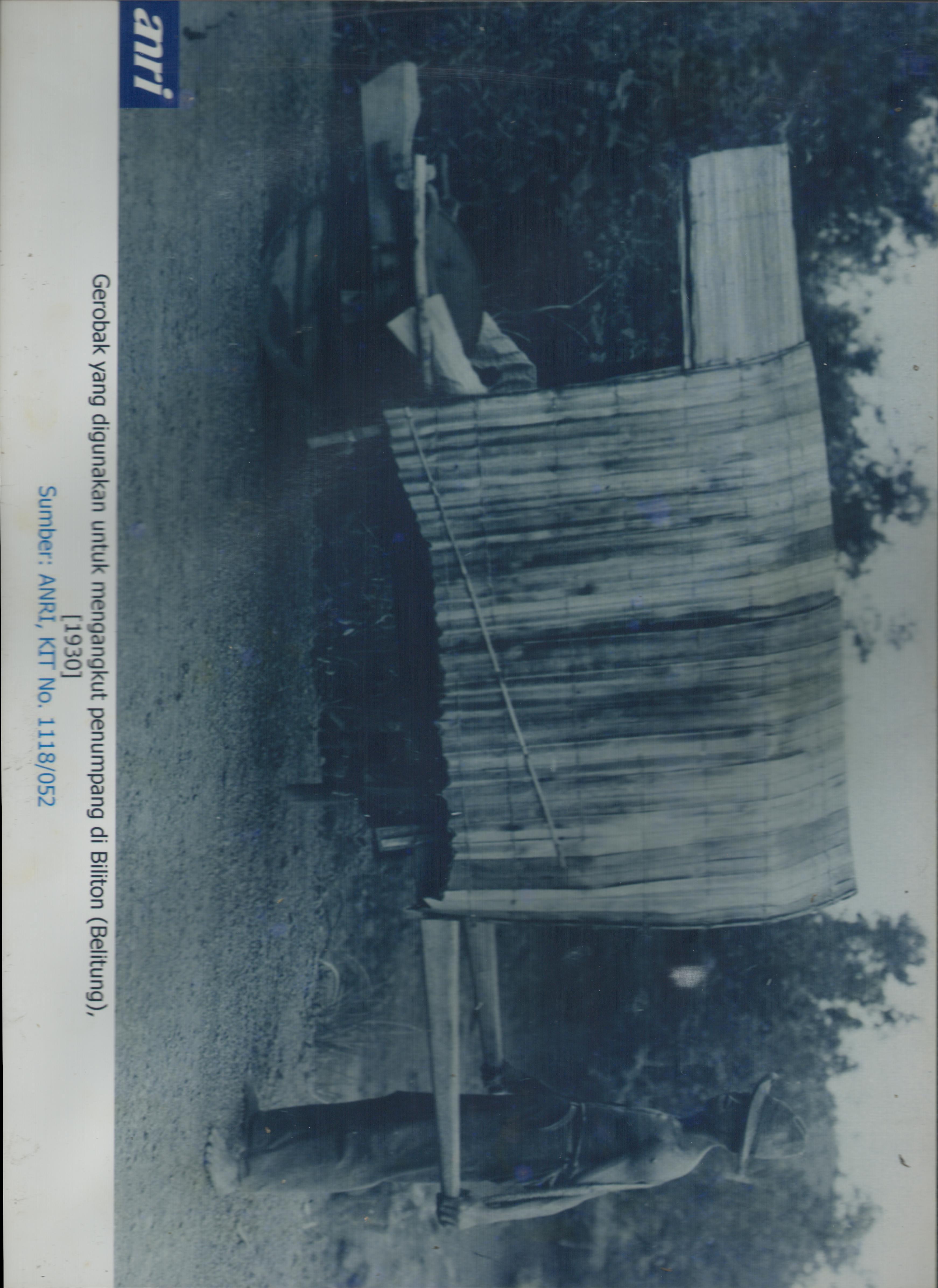Sarana Transportasi yang digunakan untuk mengangkut penumpang di Biliton (Belitung) pada Tahun 1930