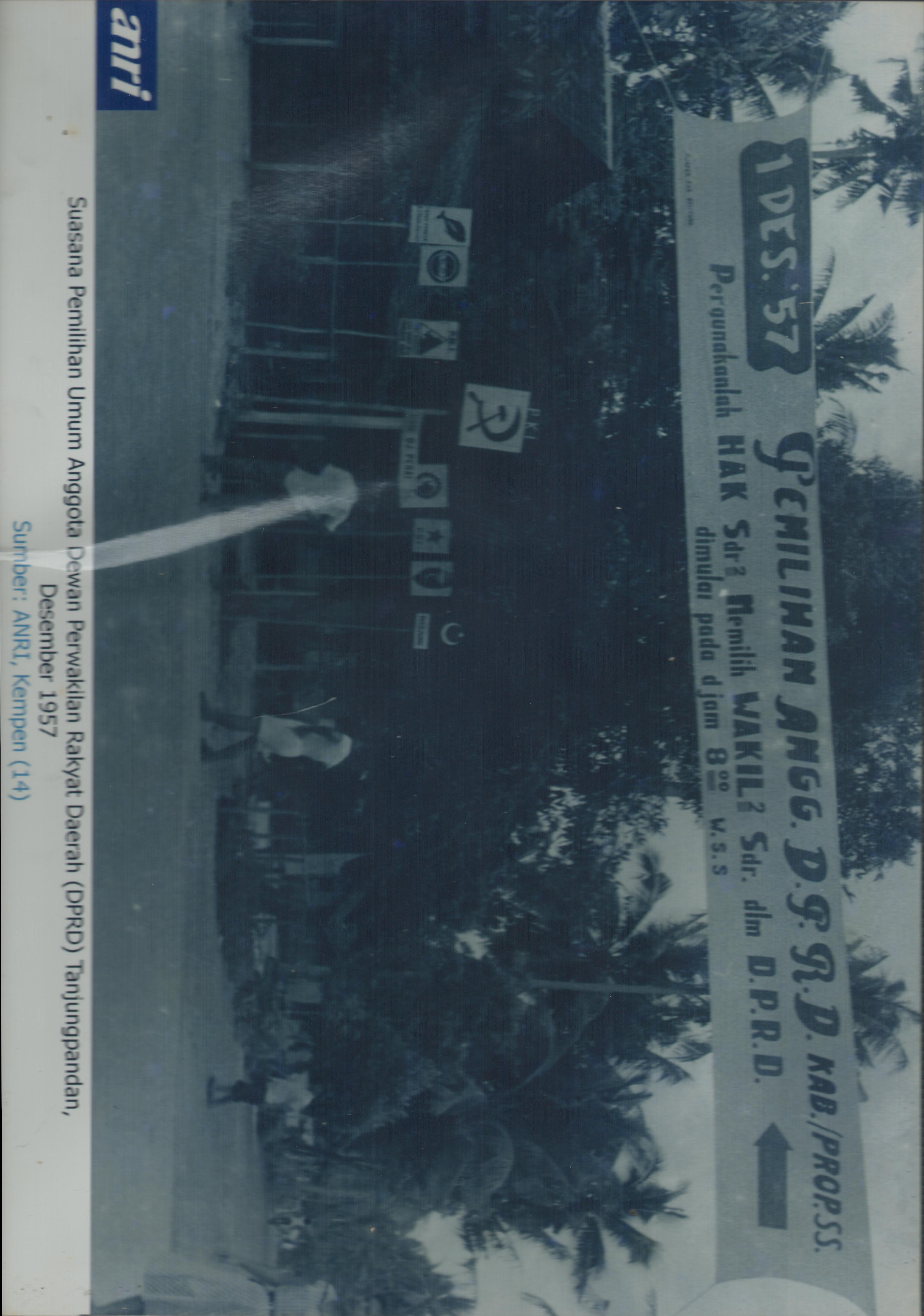 Pemilihan Umum Anggota Dewan Perwakilan Rakyat Daerah (DPRD) Tanjungpandan, pada Desember 1957