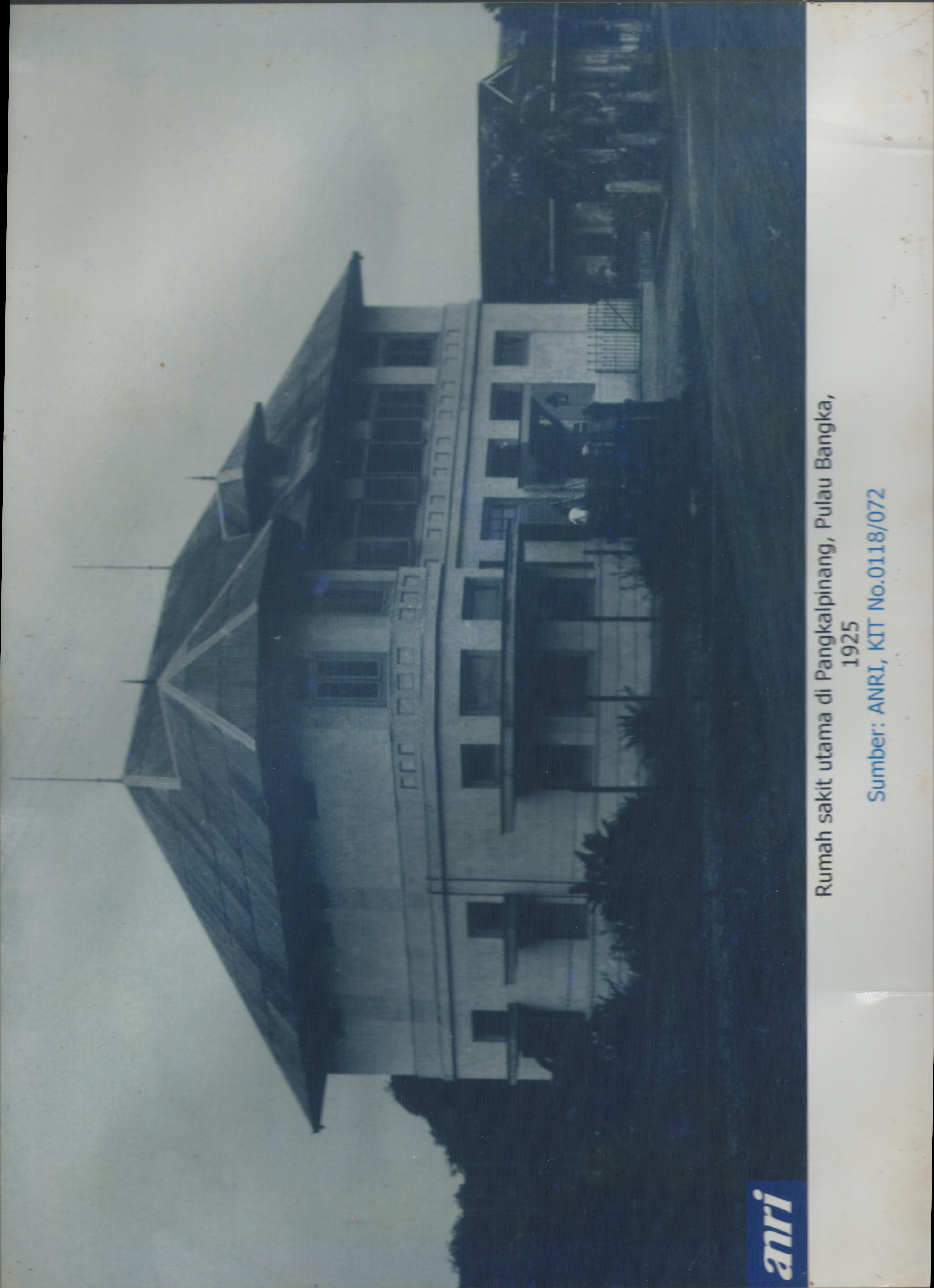 Rumah sakit utama di Pangkalpinang, Pulau Bangka, 1925