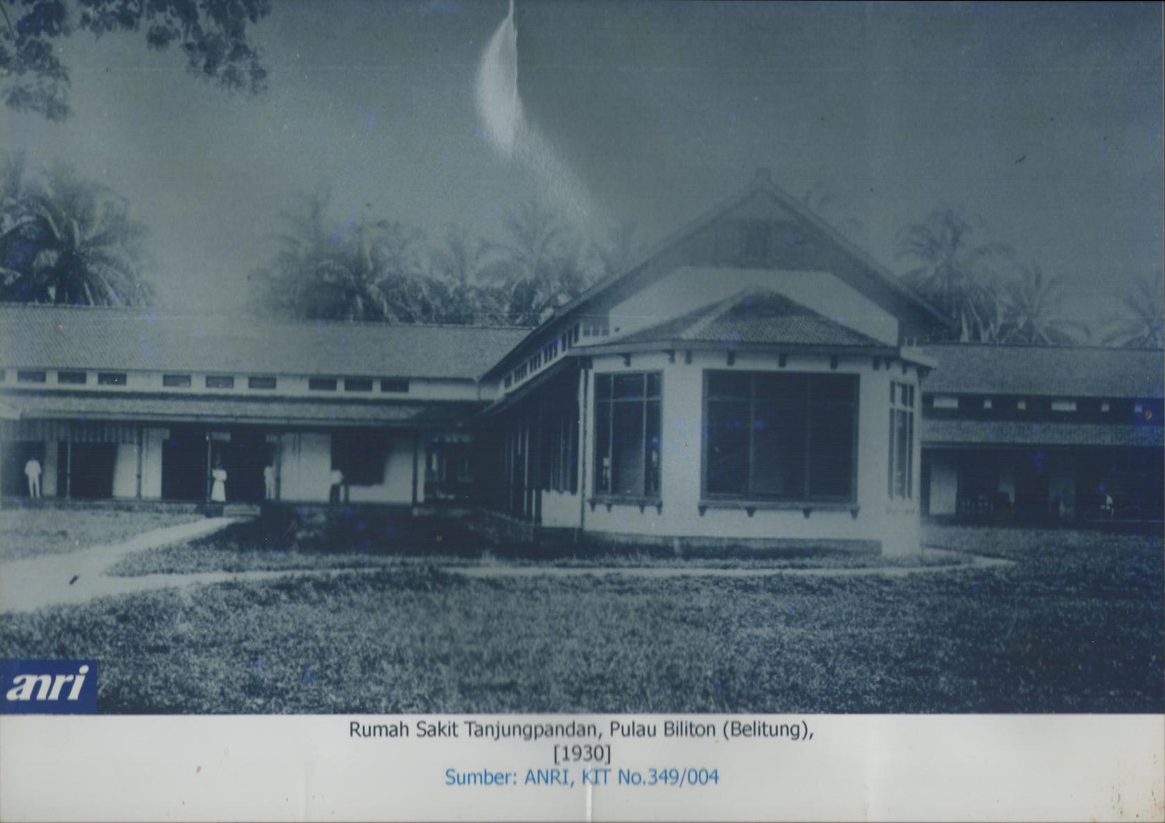 Rumah sakit Tanjungpandan Pulau Biliton (Belitung), Tahun 1930