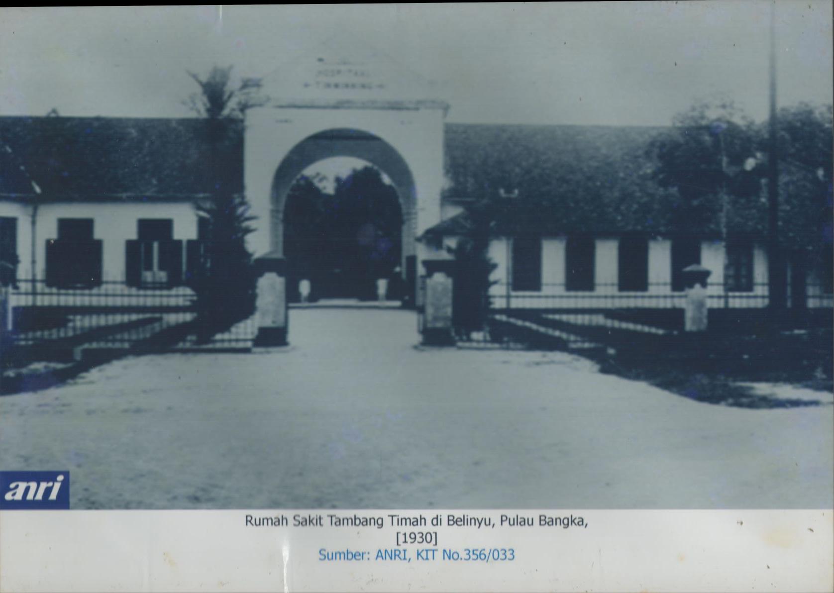 Rumah Sakit Tambang Timah di Belinyu Pulau Bangka, Tahun 1930