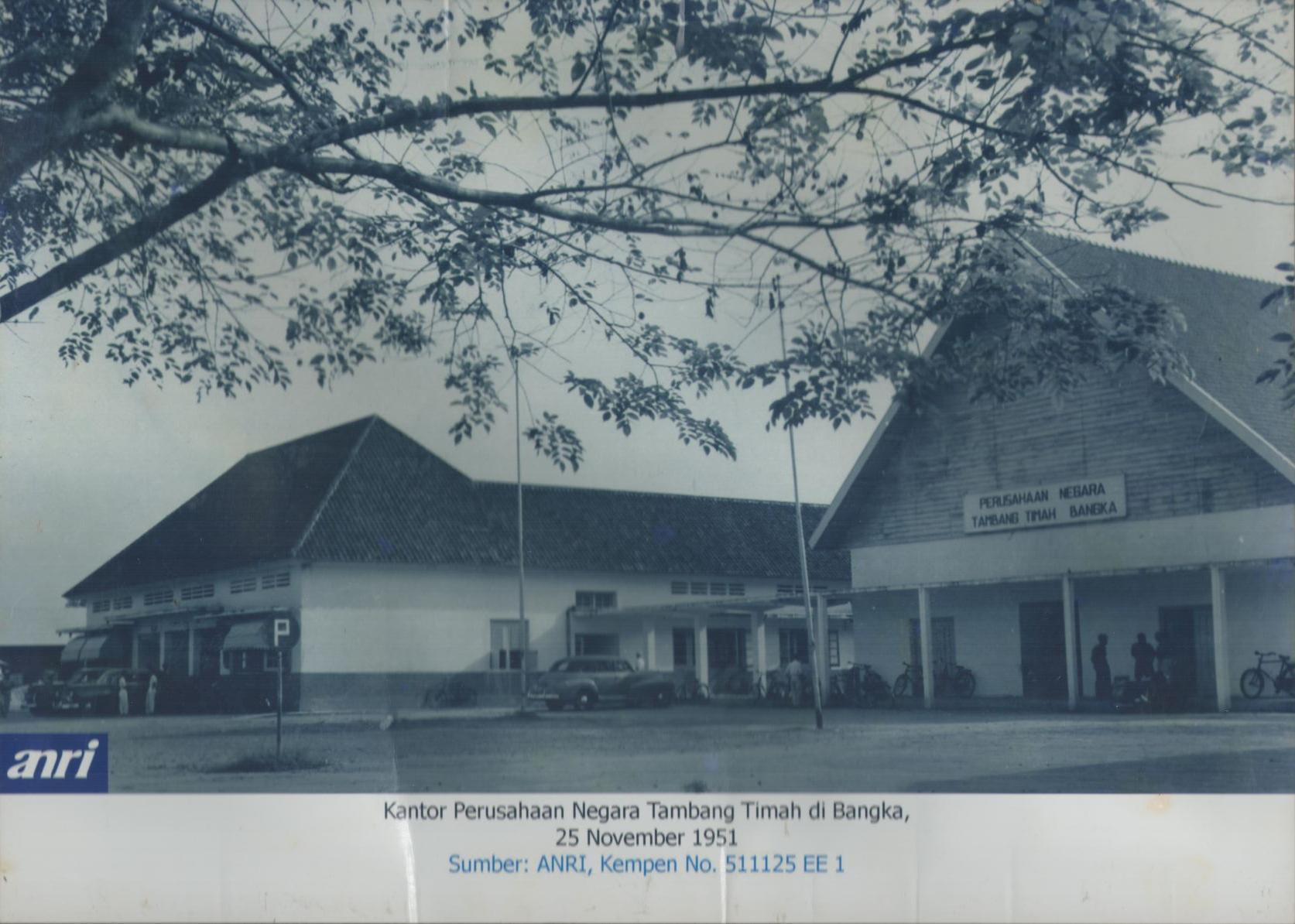 Kantor Perusahaan Negara Tambang Timah di Bangka, 25 November 1951