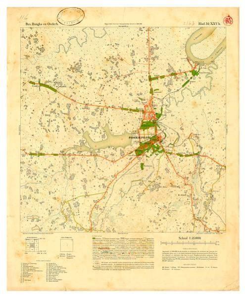 Peta wilayah Pangkalpinang,  1931