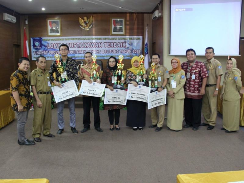 The best Librarian competition level Bangka Belitung Province of 2018