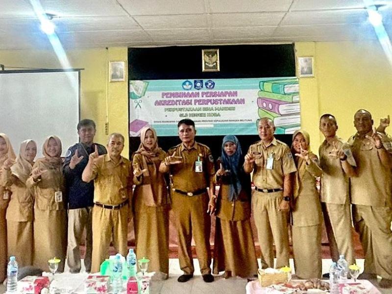 Pembinaan Akreditasi Perpustakaan SLBN Koba, Kepala DKPUS Babel Rakhmadi Ingatkan Lima Hal ini 