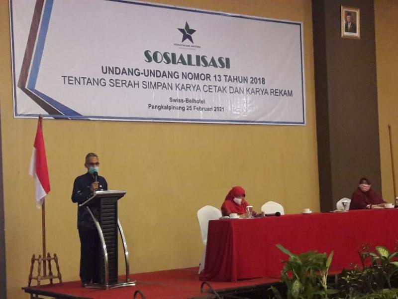 Perpusnas RI Sosialisasikan UU Serah Simpan Karya Cetak dan Karya Rekam di Babel