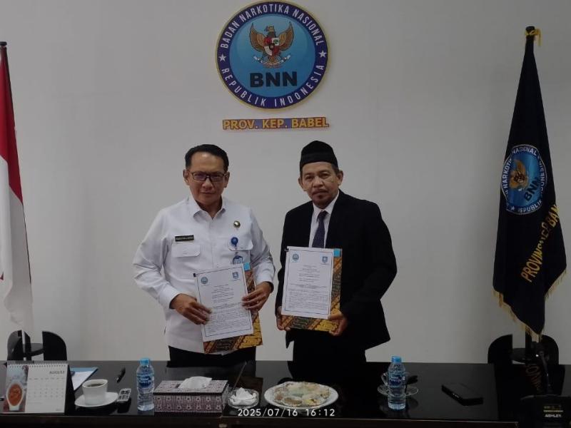 DKPUS Babel Bersama BNNP Teken Kerja Sama, Ini Lingkupnya  