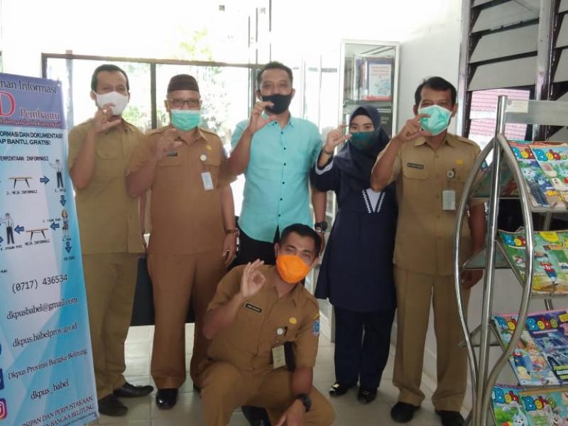 Berikan Support, KID Kunjungi PPID Pembantu DKPUS Babel