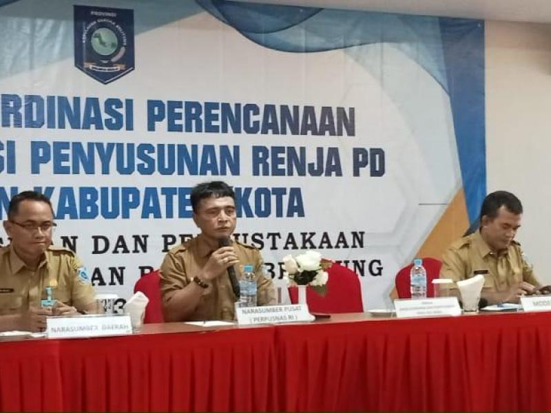 Sinkronisasi Renja, DKPUS Babel Rakor Bersama Kabupaten/Kota 