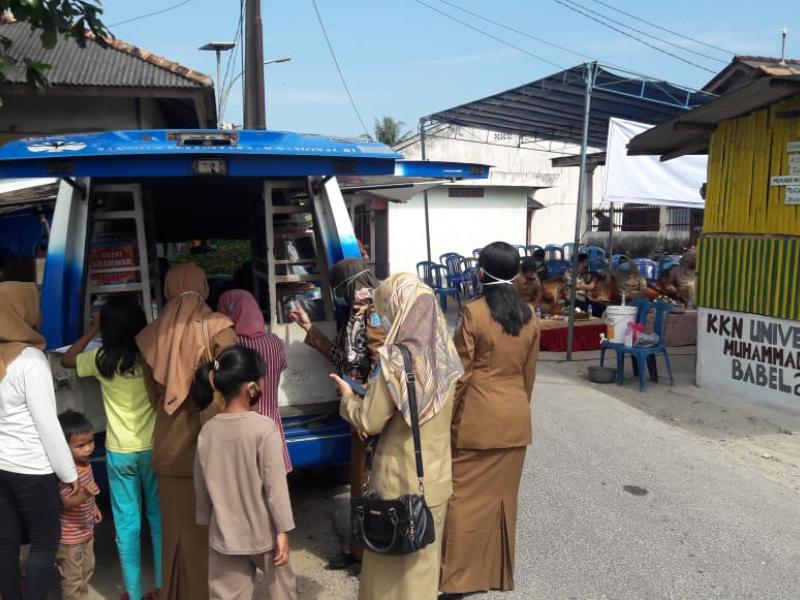 Pusling DKPUS Babel Hadir di Kampung Air Asin Pasir Putih