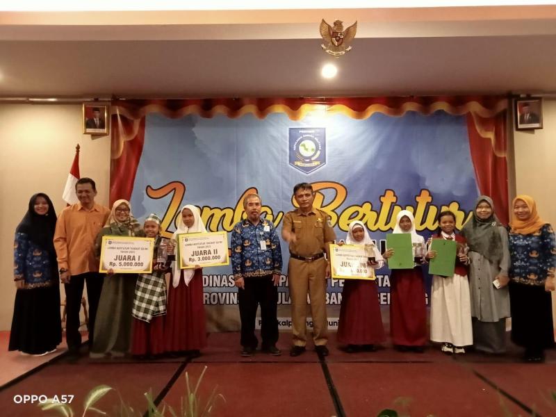 Jesica Sintia Juara I Lomba Bertutur Siswa SD/MI Tingkat Provinsi 2023, Begini Pesan Kepala DKPUS Babel 