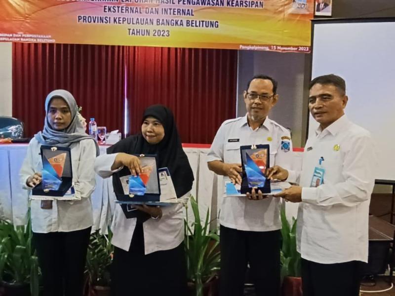 Hasil Pengawasan Kearsipan Internal Pemprov Babel 2023, Dinsos PMD Raih Nilai Tertinggi