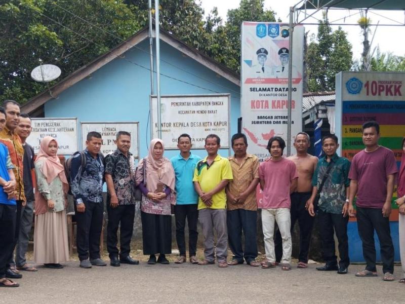 Tim Penelusuran Naskah Kuno DKPUS Babel Sambangi Kota Kapur