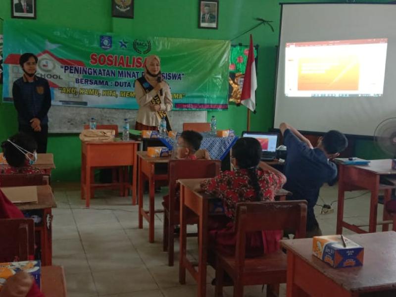 Gandeng Duta Baca, DKPUS Babel Gencarkan Sosialisasi Gemar Membaca ke Sekolah-sekolah