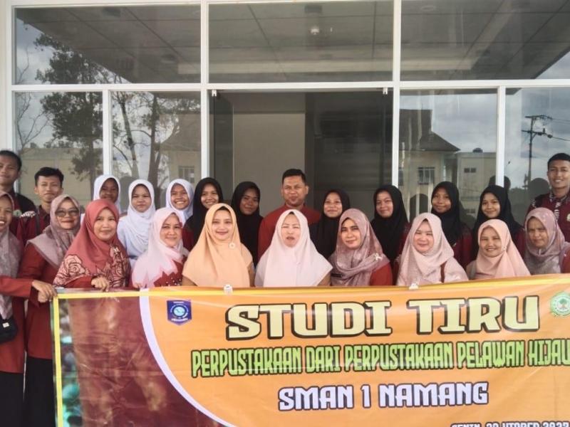 SMAN 1 Namang Belajar Akreditasi Perpustakaan ke Perpusprov Babel