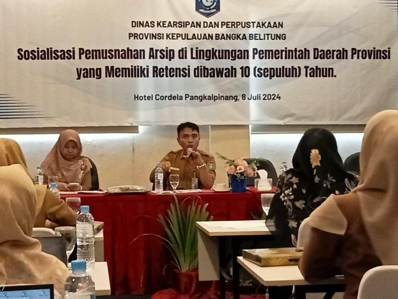 Begini Pesan Kepala DKPUS Rakhmadi Saat Tutup Sosialisasi Pemusnahan Arsip