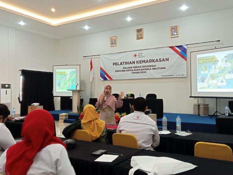 Kepala dan Staf Markas PMI se-Babel Dibekali Ilmu Pengelolaan Kearsipan