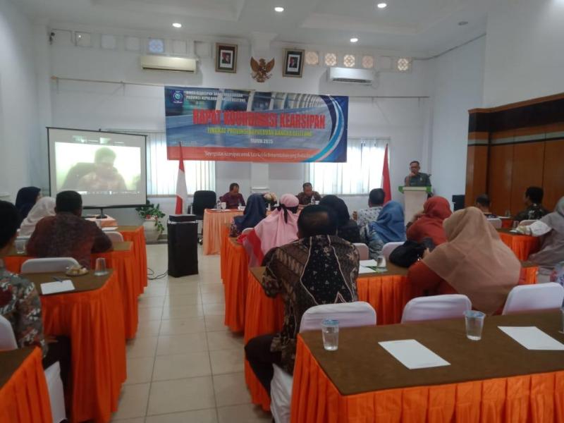 Heru Apresiasi Babar Tuan Rumah Rakor Kearsipan Tingkat Provinsi Babel