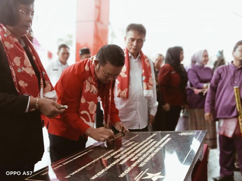 Bupati Riza Resmikan Gedung Layanan Perpusda Bangka Selatan
