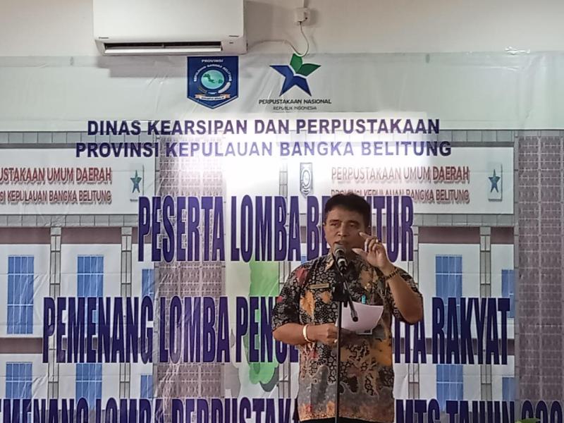 Buka Lomba Bertutur Tingkat SMP/MTs 2024, Kadis Rakhmadi Harap Peserta Tampilkan Kemampuan Terbaik