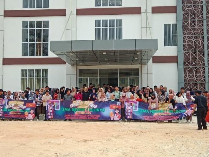 Luar Biasa! Ratusan Pelajar SMAN 1 Belinyu Fieldtrip ke Perpusprov Babel