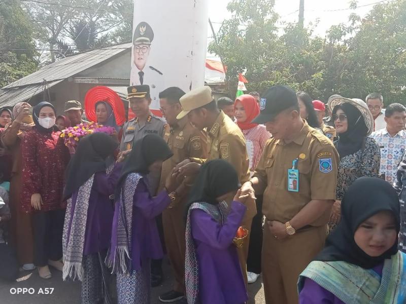 DKPUS Babel Terjunkan Dua Mobil Pusling di Giat "Gule Kabung" Pj Gubernur di Desa Bukit Terap