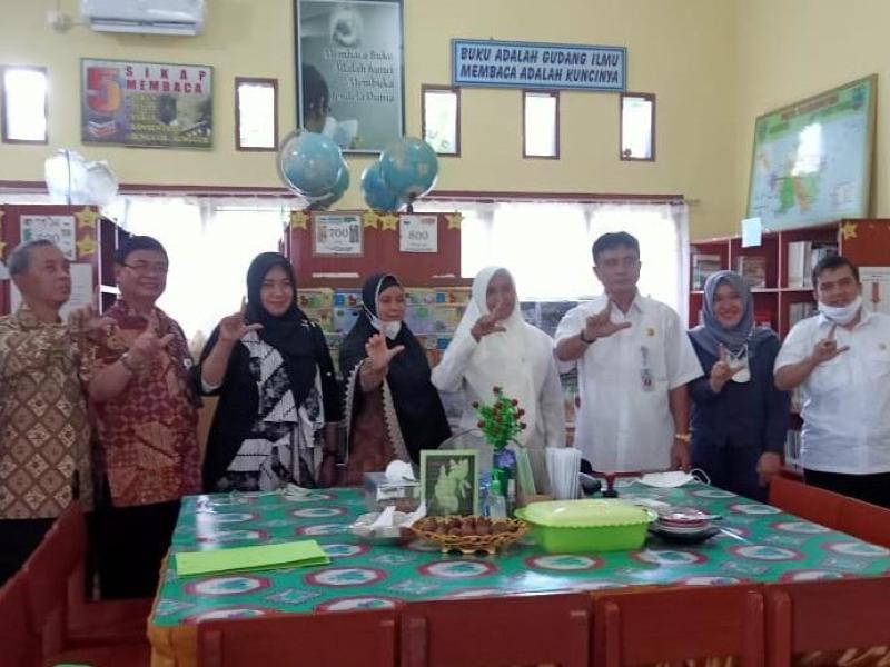 Kepala DKPUS Babel Tinjau Penilaian Akreditasi Perpustakaan Dua Sekolah di Belitung