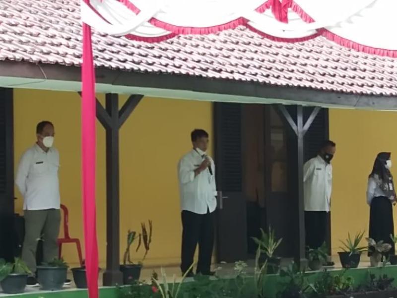 Cuaca Hujan tak Halangi Pegawai DKPUS Apel Pagi