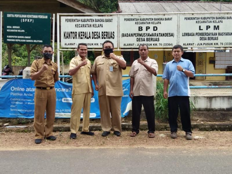 Akan Bangun Gedung Perpusdes, Kades Beruas Minta Dukungan DKPUS Babel