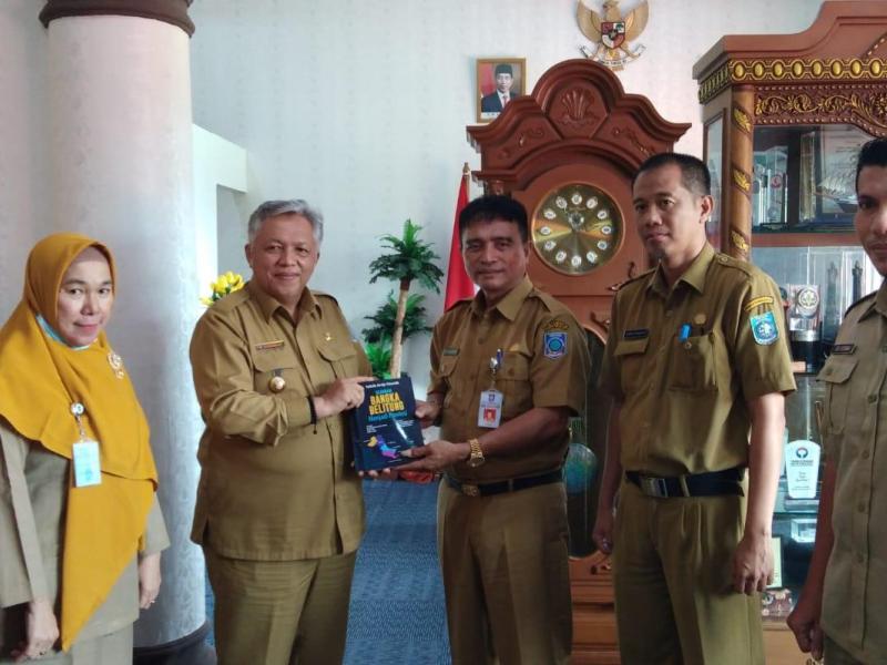 Dikunjungi Kepala DKPUS Rakhmadi, Bupati Sukirman Berterima Kasih atas Perhatian Provinsi 