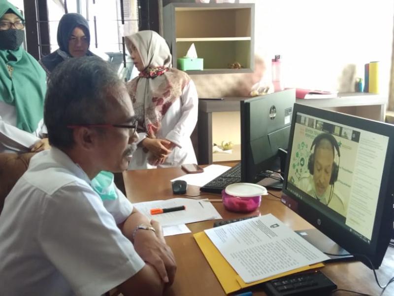 100 Tenaga Perpustakaan di Babel Diberikan Bimbingan secara Daring, Dibuka Kadis Asyraf  