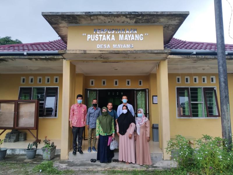 Pengelola Jadikan Perpusdes Mayang Tempat Bimbel Anak