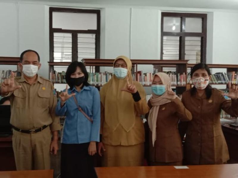 Magang Selesai, DKPUS Kembalikan Pengelola Perpustakaan SMKN 1 Pangkalpinang