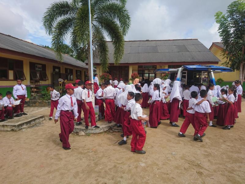 PELAKSANAAN PELAYANAN PERPUSTAKAAN KELILING  DINAS KEARSIPAN DAN PERPUSTAKAAN  PROVINSI KEP. BANGKA BELITUNG  BULAN APRIL TAHUN 2019