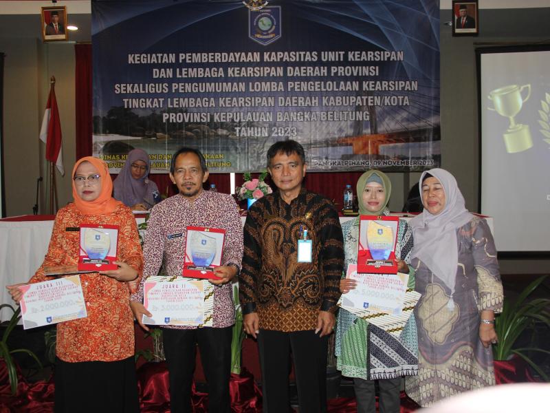 Selamat! DPK Beltim Sabet Juara I Lomba Pengelolaan Kearsipan LKD Tingkat Provinsi Babel 2023   