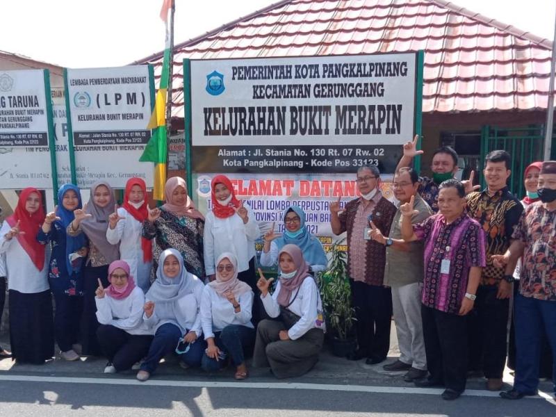 DKPUS Babel Apresiasi Semangat Perpustakaan Kelurahan Bukit Merapin Pangkalpinang