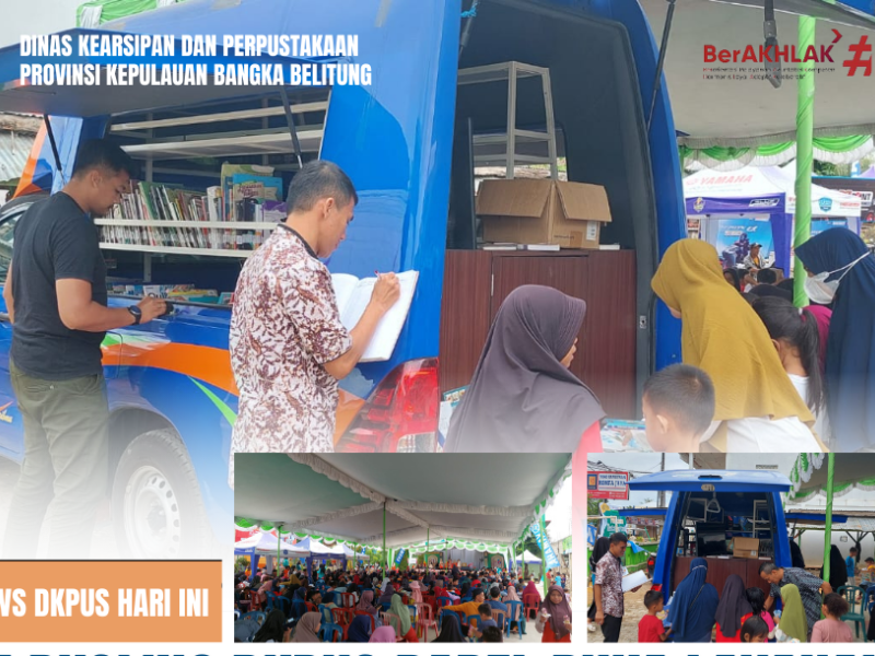 Meski Hari Libur, Tim Pusling DKPUS Babel Tetap Buka Layanan