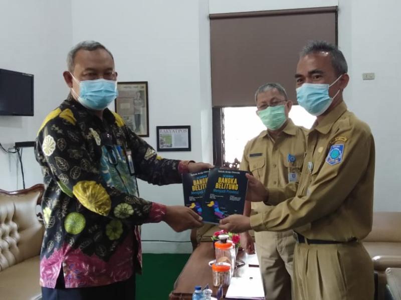 Paryanta Konsultasikan Penerbitan Buku Sejarah Belitung ke DKPUS Babel