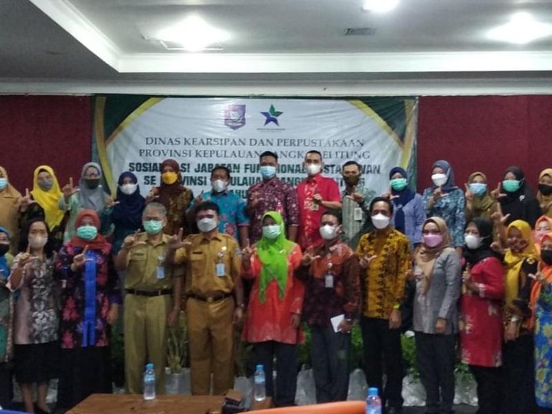 Mulyono Apresiasi DKPUS Babel, Buka Sosialisasi JF Pustakawan Tingkat Provinsi 
