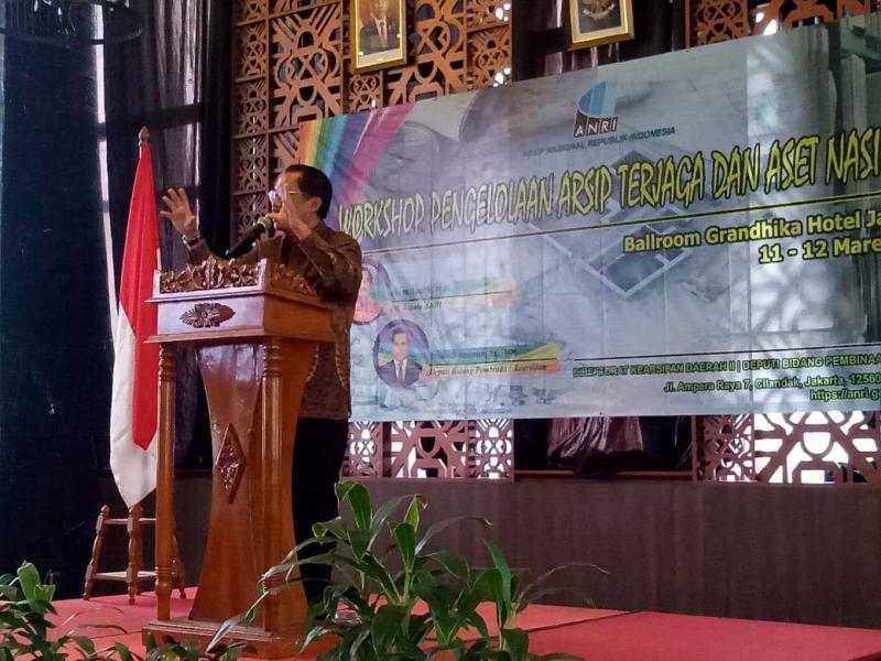 ANRI menyelenggarakan Workhsop Arsip Terjaga Dan Arsip Aset Nasional 2020