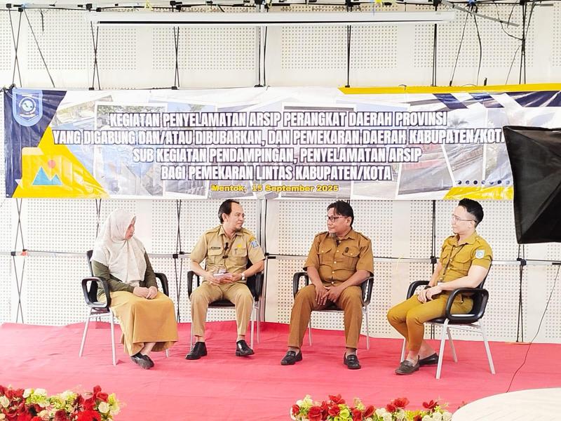 Plt. Kepala DKPUS Babel dan Bidang Kearsipan Memenuhi Undangan dari Kab. Bangka Barat