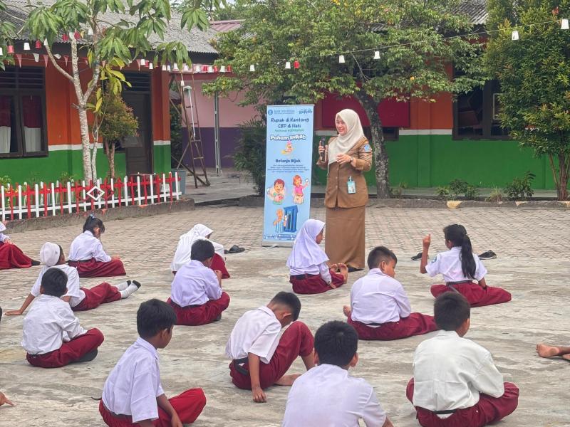 DKPUS Babel Melakukan Sosialisasi dan Promosi Layanan Perpustakaan dan CBP Rupiah di SD 27 Pangkalpinang