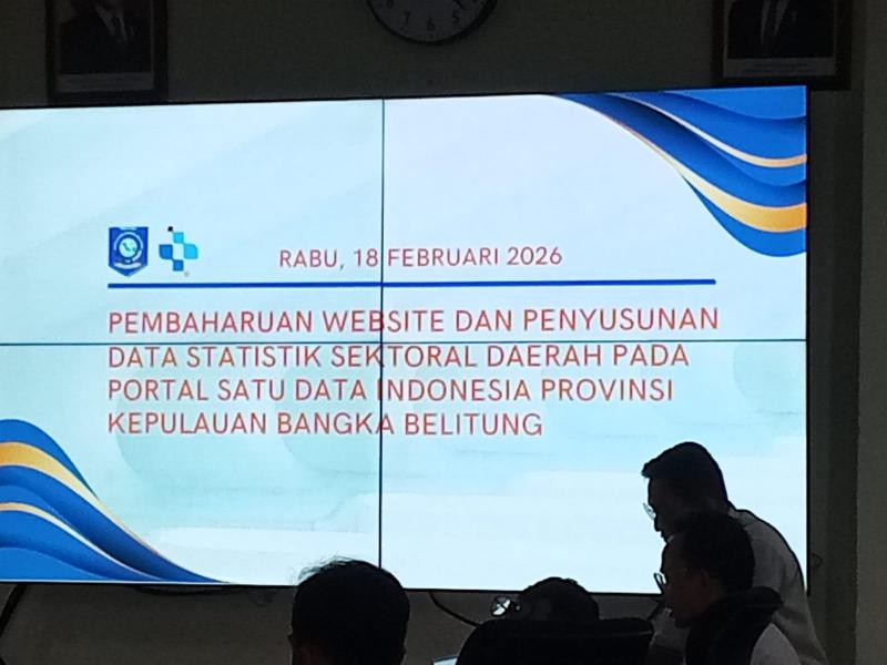 Lounching Pembaharuan Website dan Penyusunan Data Statistik Sektoral Daerah pada Portal Satu Data Indonesia Prov. Kep. Babel