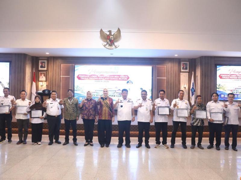 15 Perpustakaan Desa/Kelurahan di Babel Raih Penghargaan Implementasi TPBIS Terbaik 2026