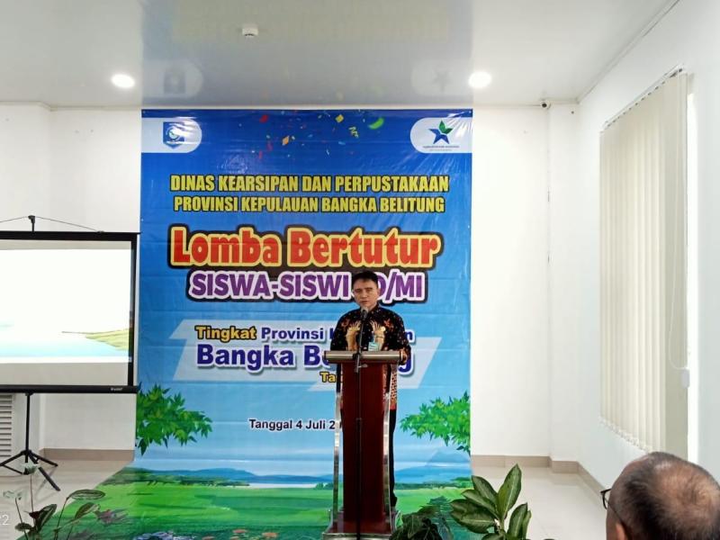 Ini Ajakan Rakhmadi Saat Membuka Lomba Bertutur Siswa SD/MI Tingkat Provinsi Babel