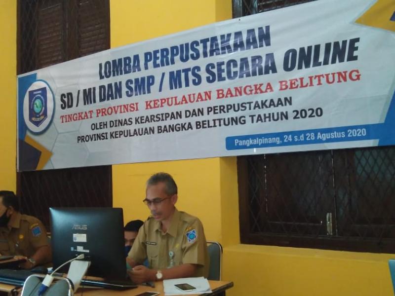 Asyraf Buka Lomba Perpustakaan SD/SMP Online Tingkat Provinsi, Diikuti 13 Peserta  