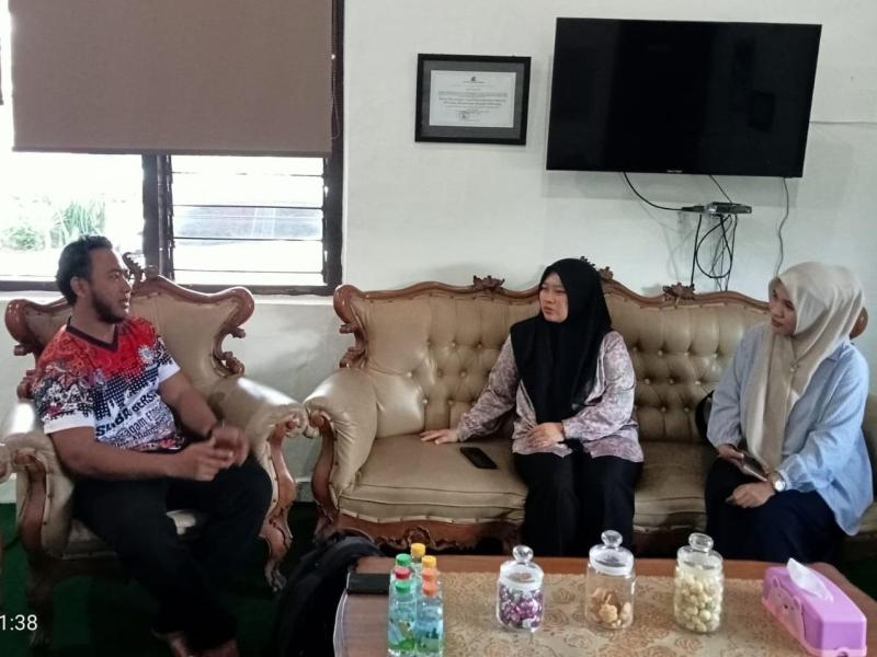 Kembangkan Perpudes, Sekdes Simpang Rimba Minta Saran Ke DKPUS Babel