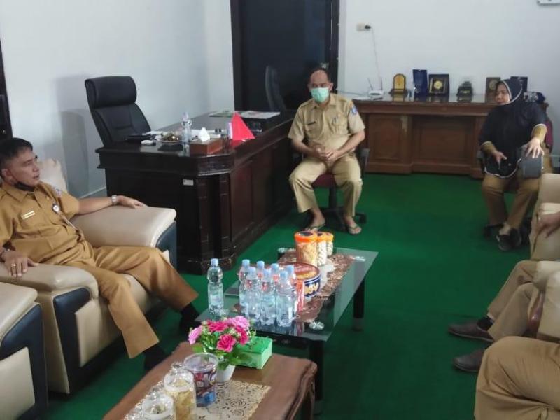 Kepala DPK Kota Audiensi dengan Kepala DKPUS Babel 