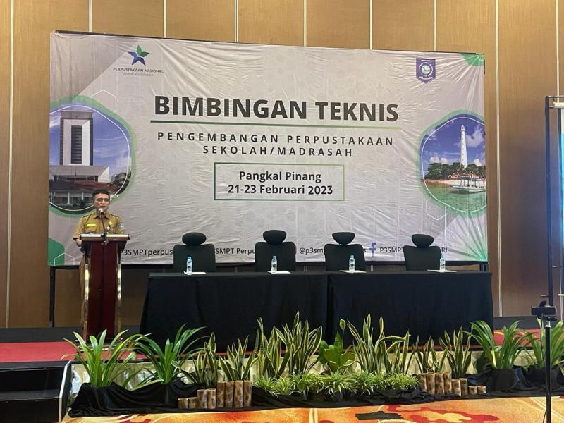 100 Pengelola Perpustakaan Sekolah Se-Babel Ikuti Bimtek Perpusnas 