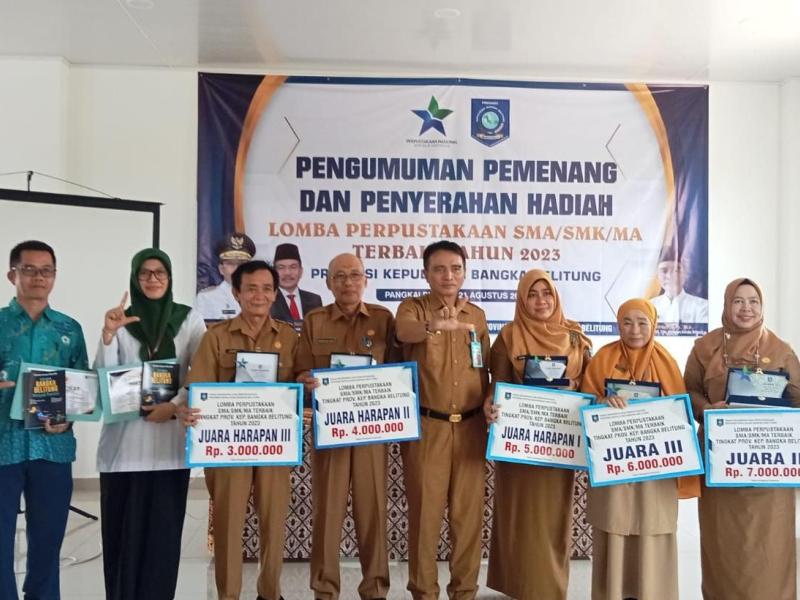 Kepsek SMAN 1 Tanjung Pandan Sebut Salah Satu Poin Bisa Raih Juara I Lomba Perpustakaan SMA/SMK/MA Tingkat Provinsi 2023